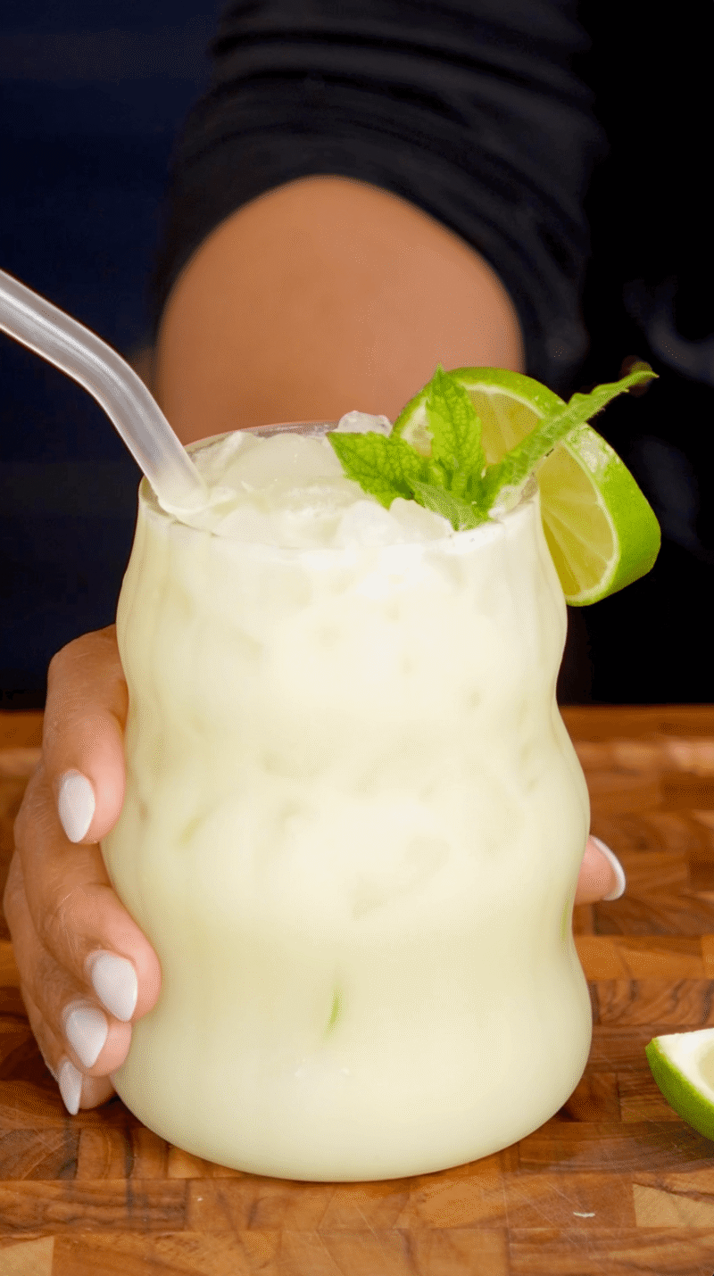 Brazilian-Style Coconut Limeade (Limonada Suíça)